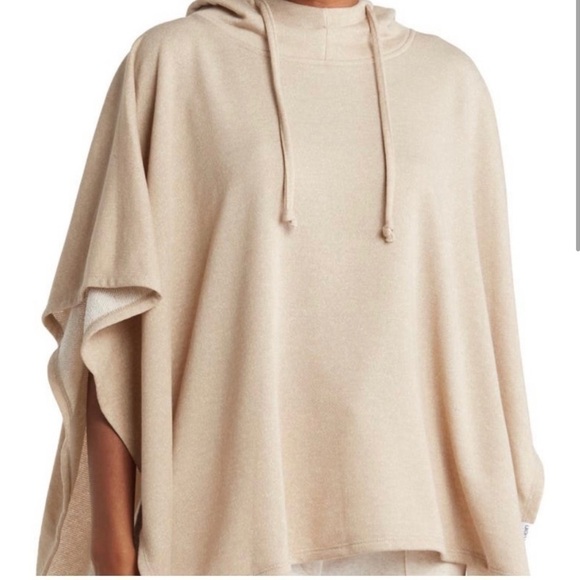 Calvin Klein Sweaters - Beige taupe Calvin Klein Hooded Poncho